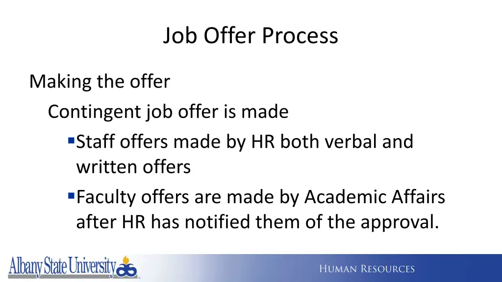 job offer process