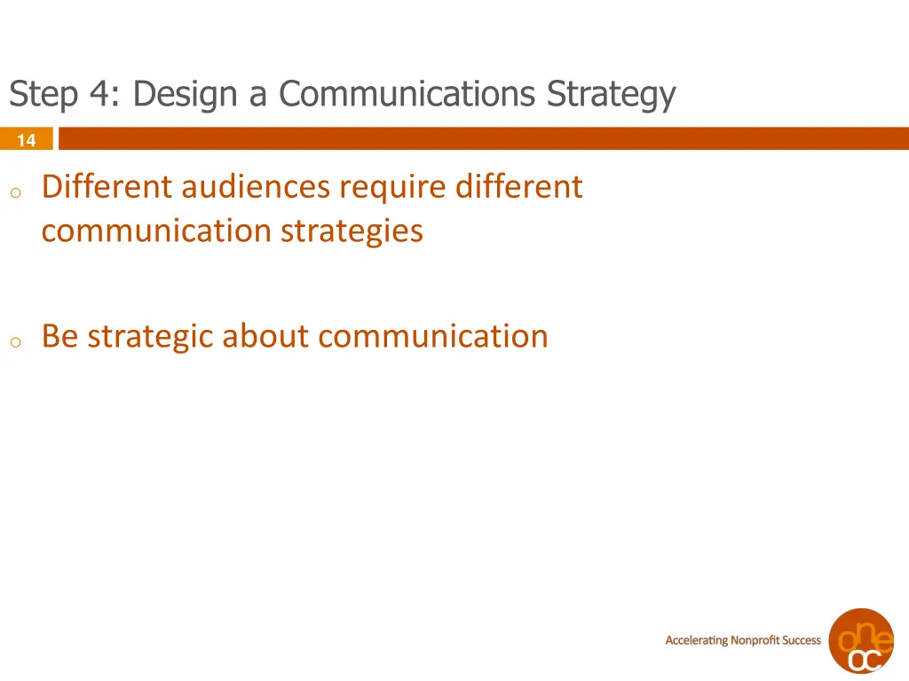 step 4 design a communications strategy