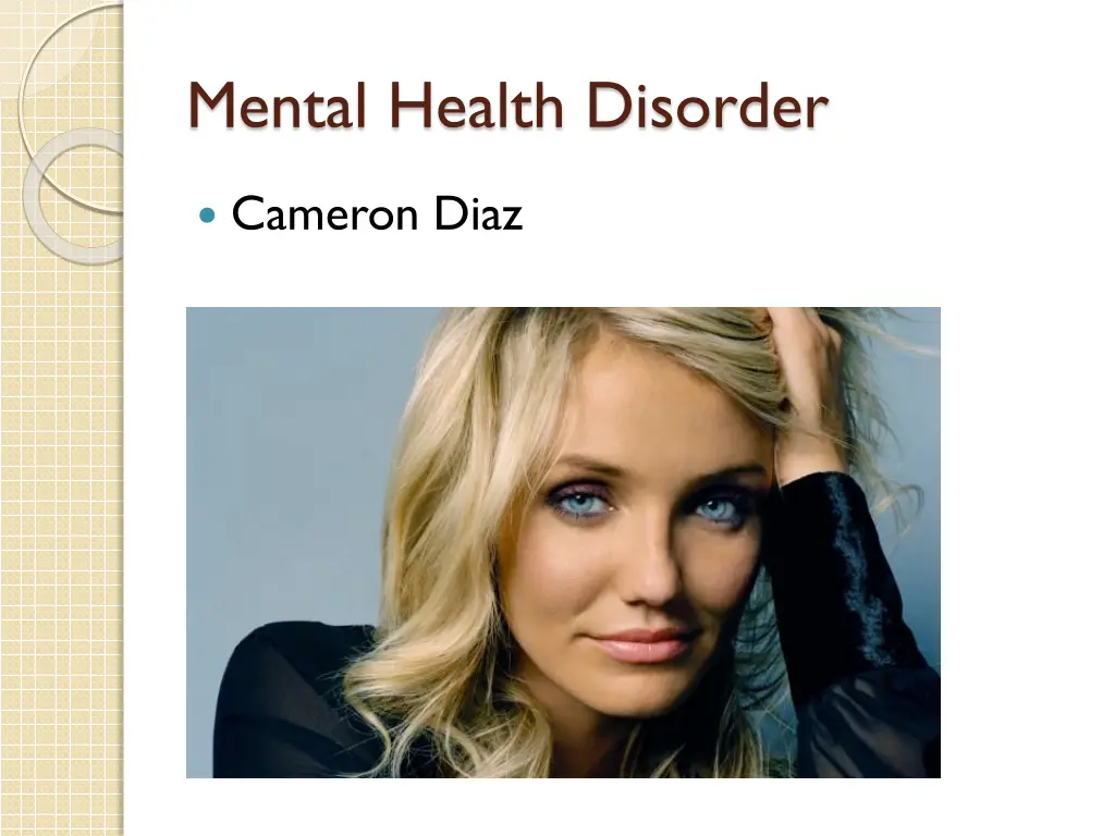 mental health disorder