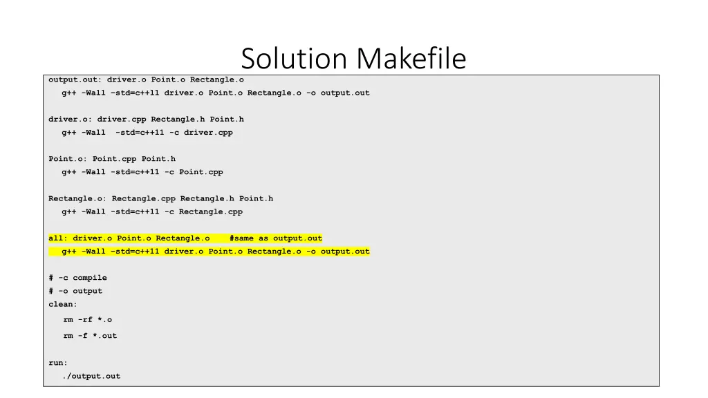 solution makefile