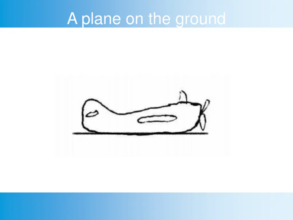 a plane on the ground