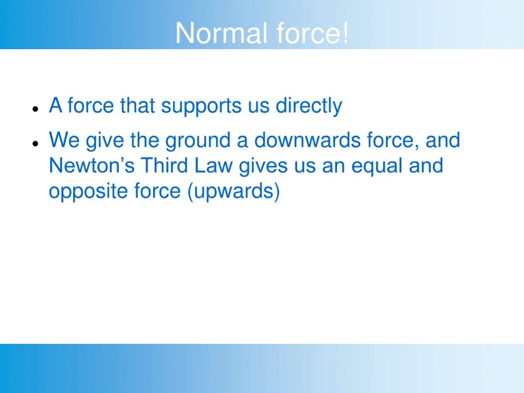 normal force