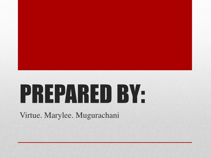 prepared by virtue marylee mugurachani