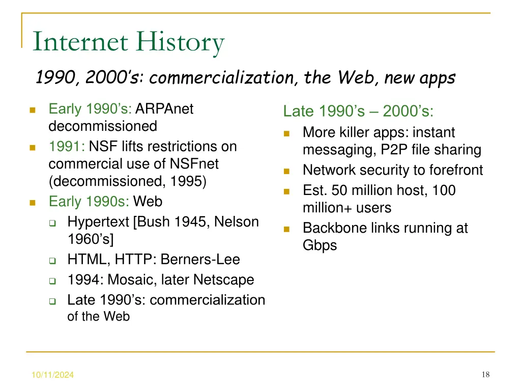 internet history 1990 2000 s commercialization