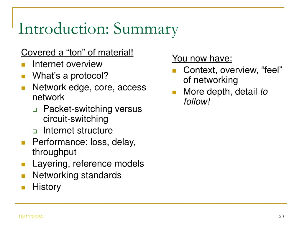 introduction summary