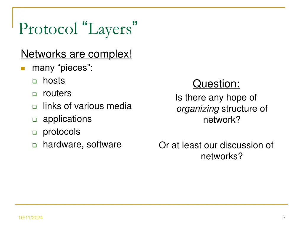 protocol layers