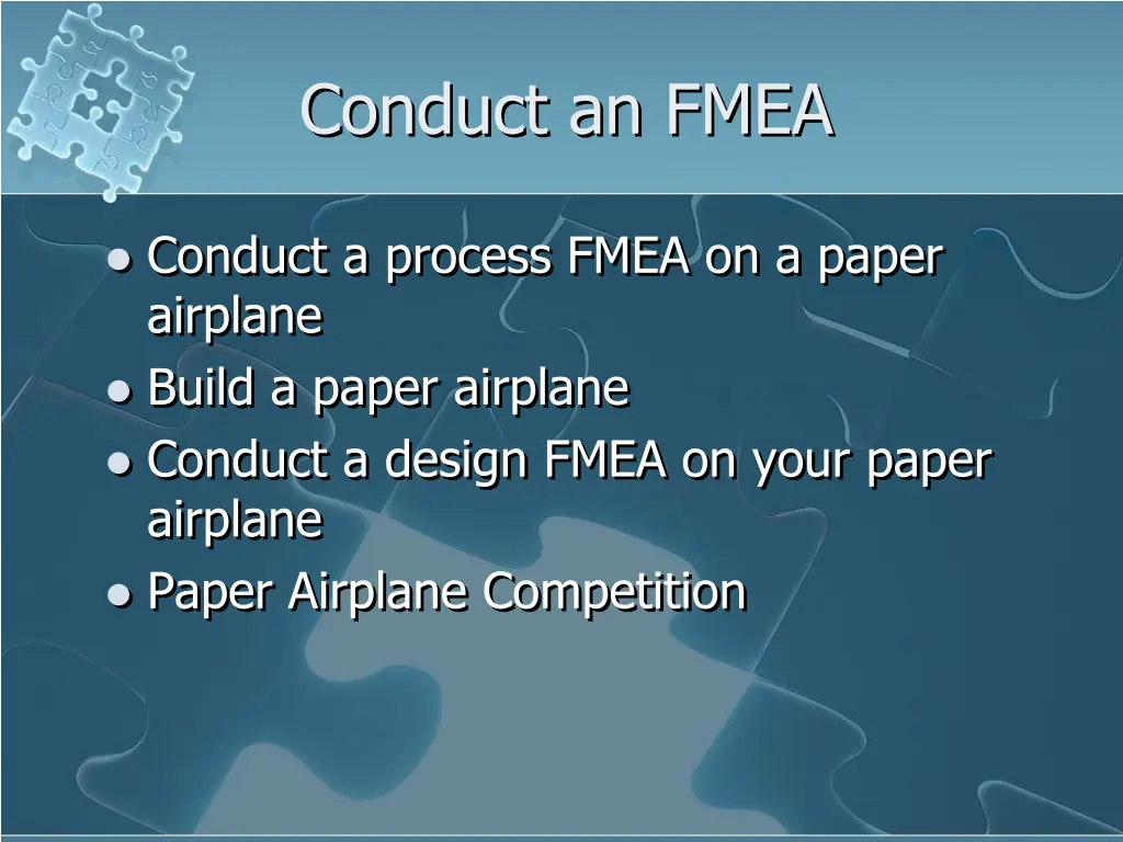 conduct an fmea