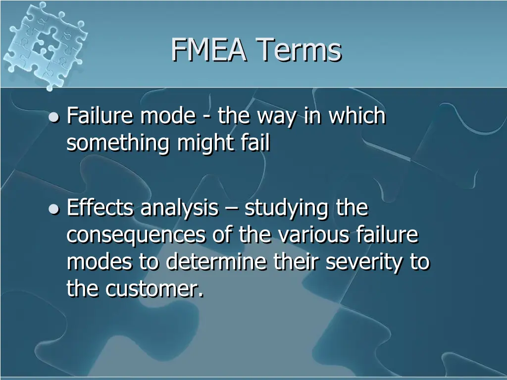 fmea terms