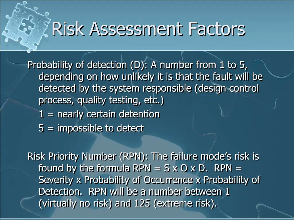 risk assessment factors 1