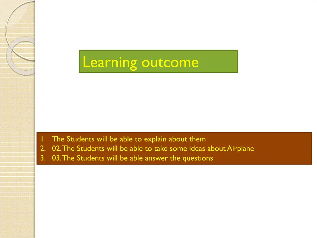 learning outcome