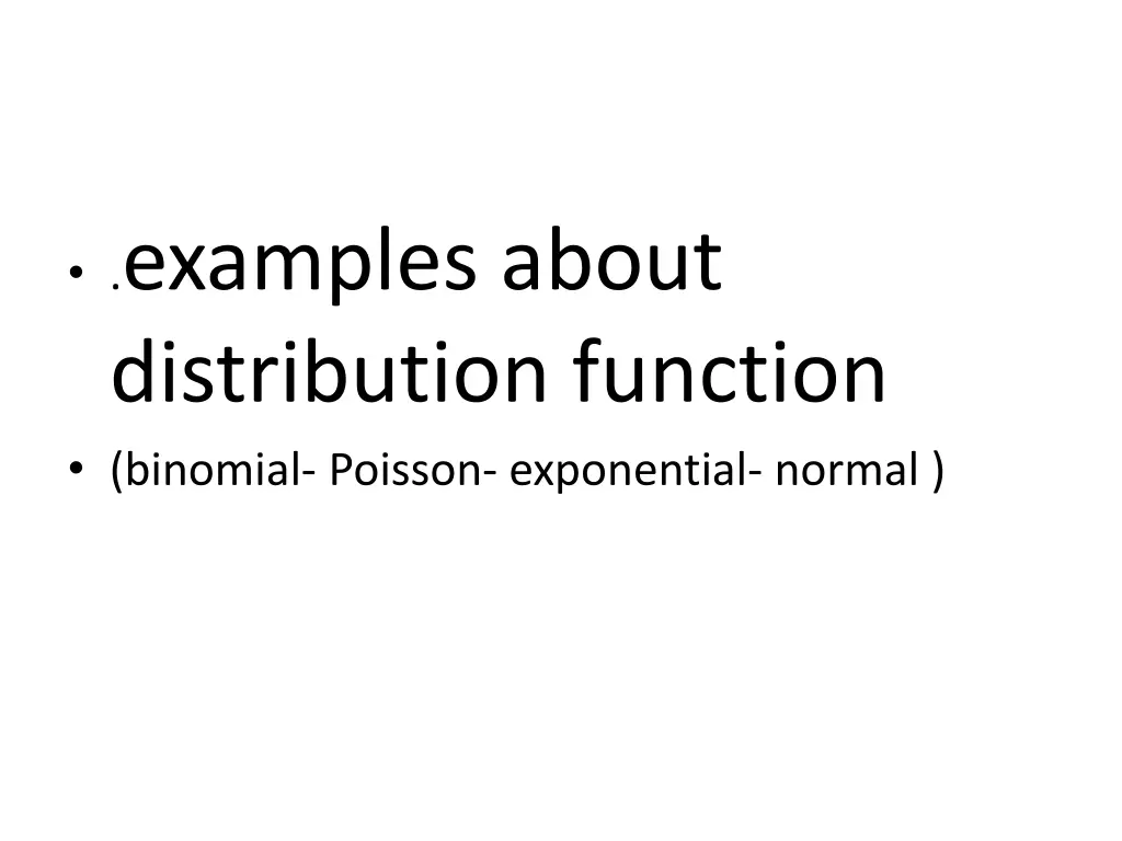 examples about distribution function binomial