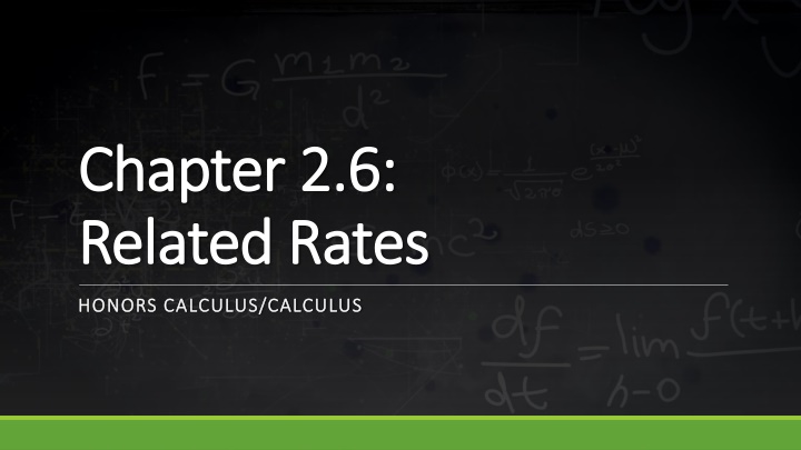 chapter 2 6 chapter 2 6 related rates related