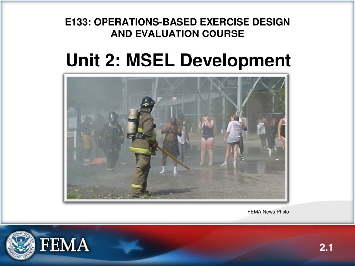 e133 operations based exercise design