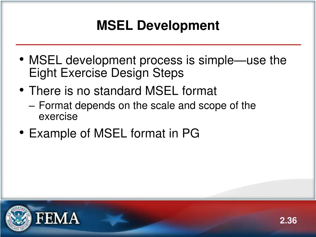 msel development