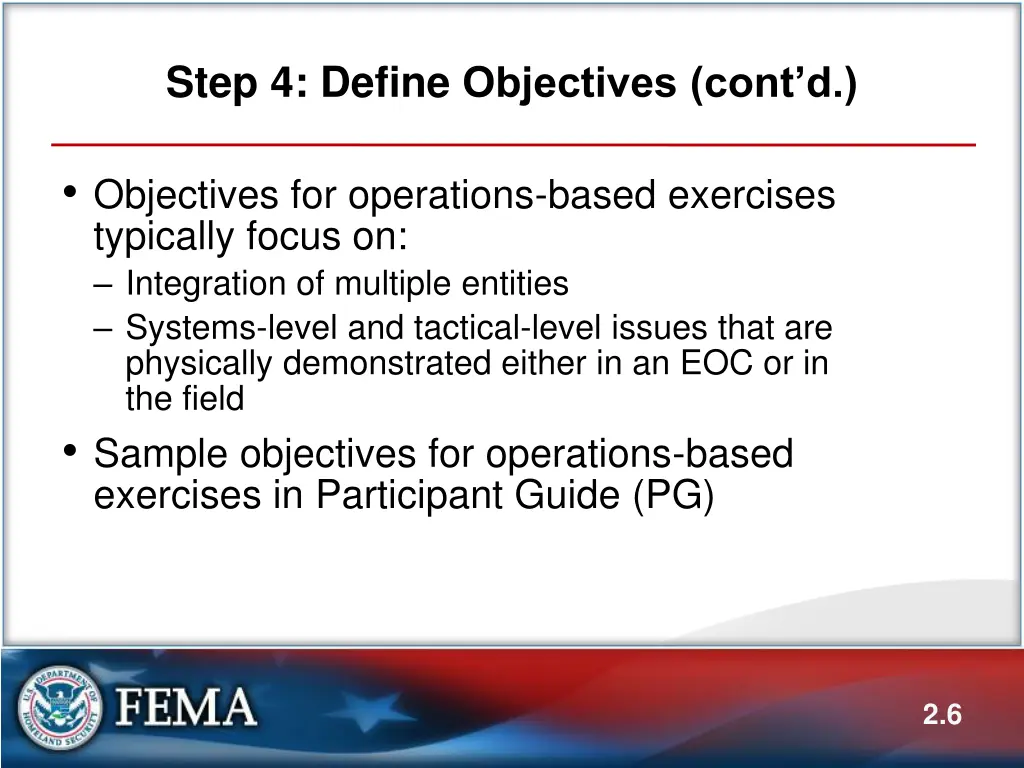 step 4 define objectives cont d 1