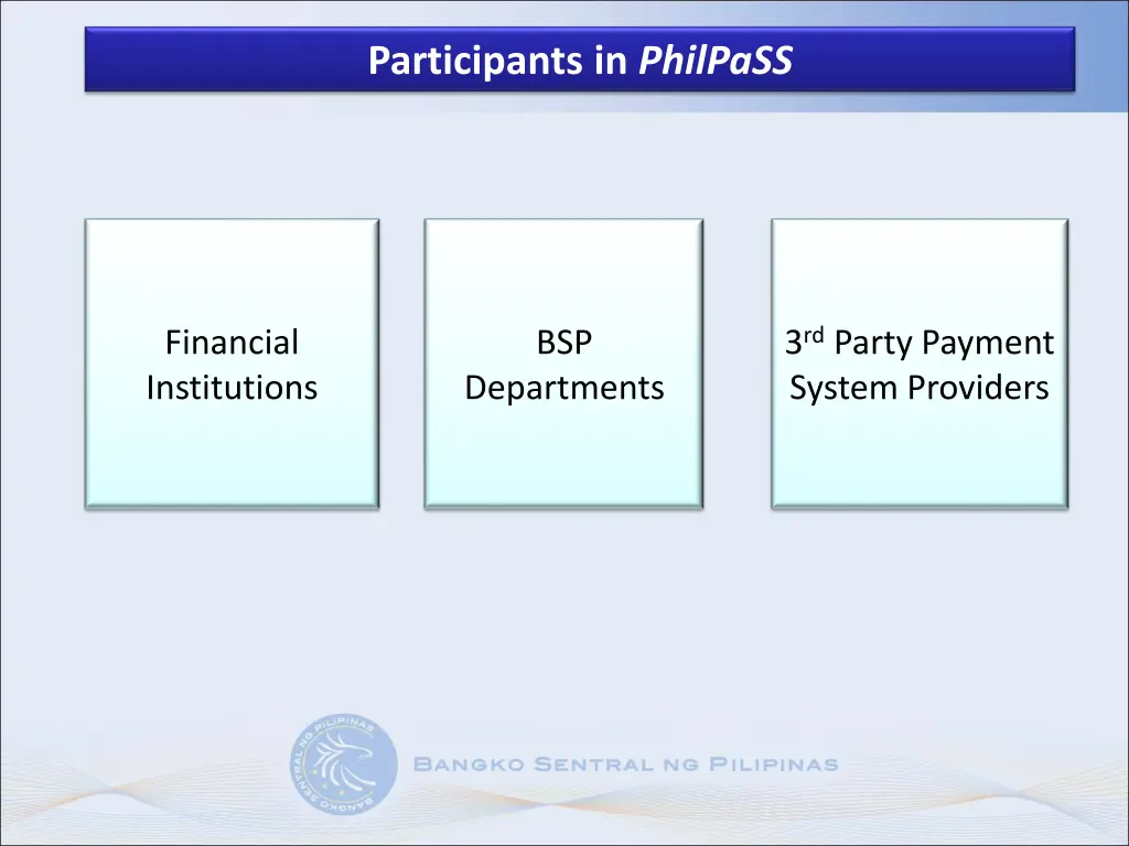 participants in philpass 1