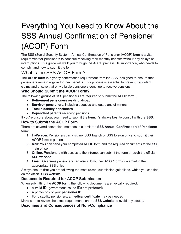 everything you need to know about the sss annual