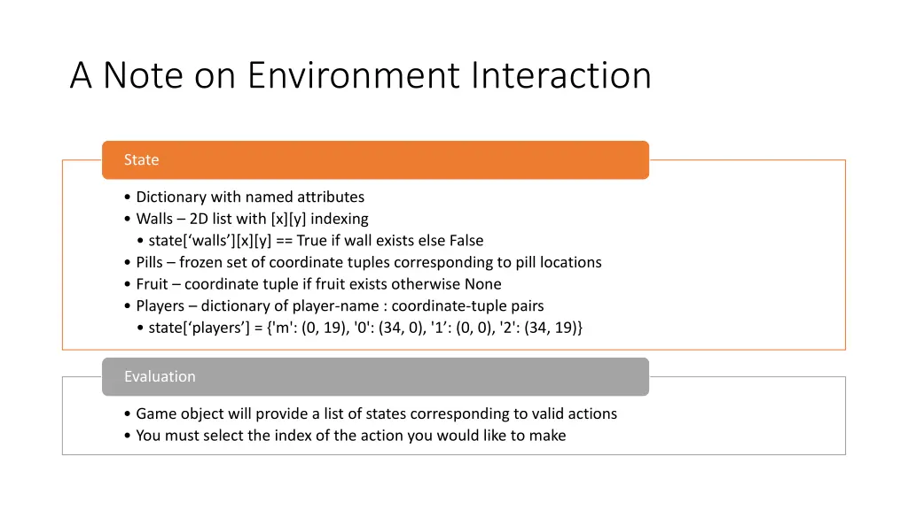 a note on environment interaction