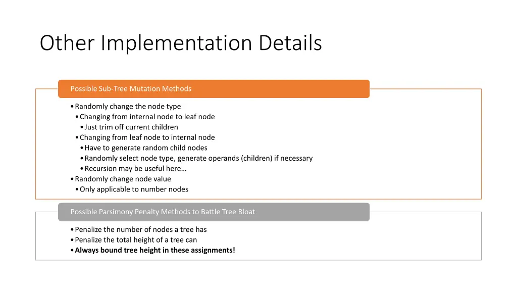 other implementation details 1