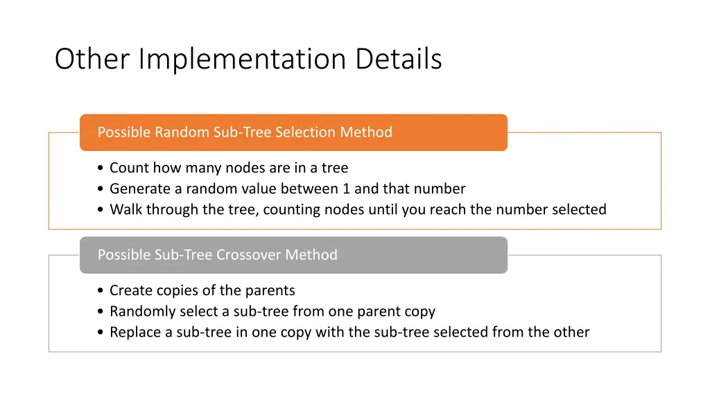 other implementation details