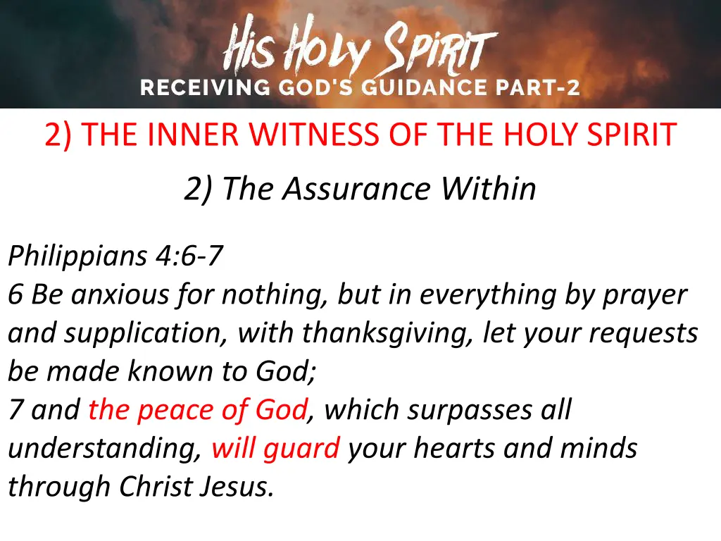 2 the inner witness of the holy spirit 10