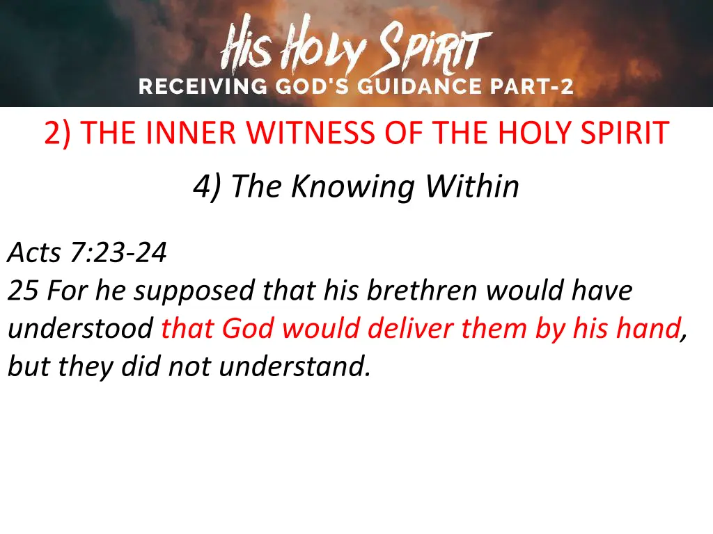 2 the inner witness of the holy spirit 15