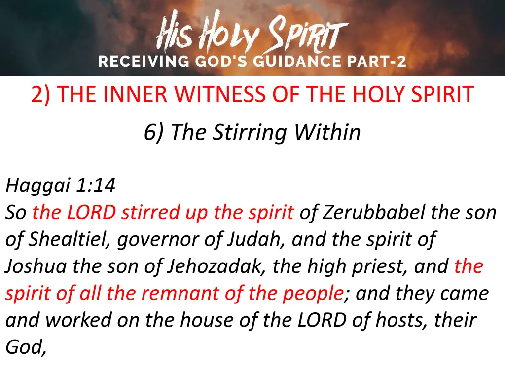 2 the inner witness of the holy spirit 19