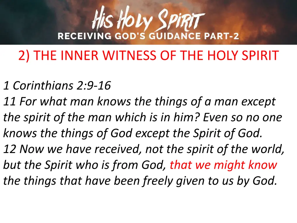 2 the inner witness of the holy spirit 2