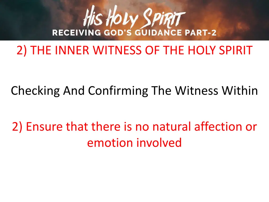 2 the inner witness of the holy spirit 23