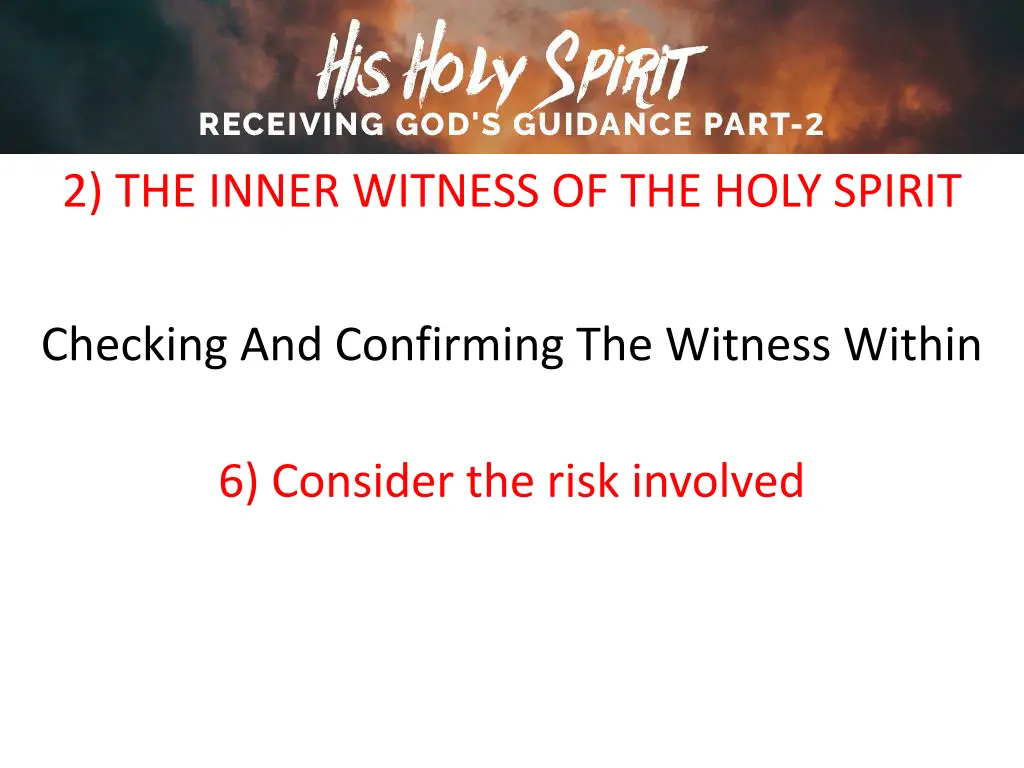 2 the inner witness of the holy spirit 27