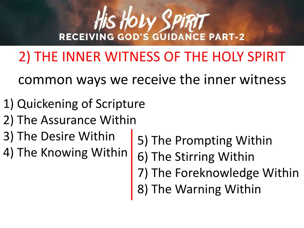 2 the inner witness of the holy spirit 28