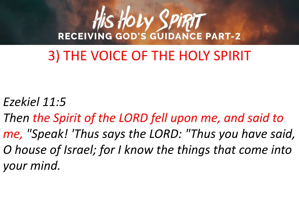 3 the voice of the holy spirit 1