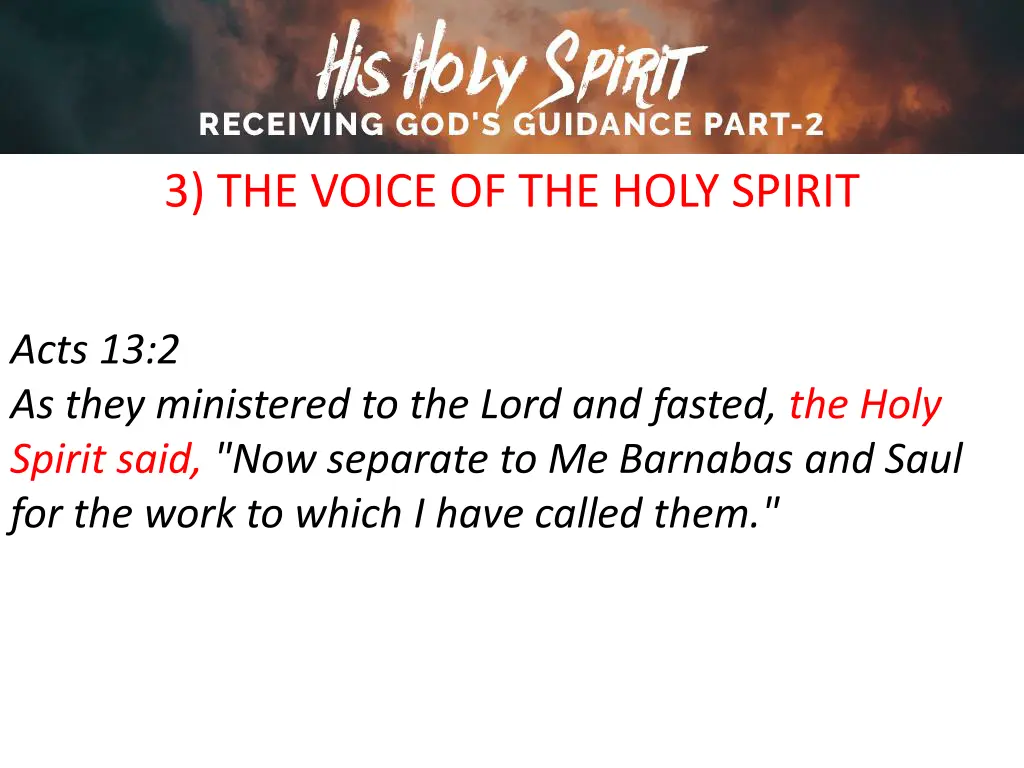 3 the voice of the holy spirit 4