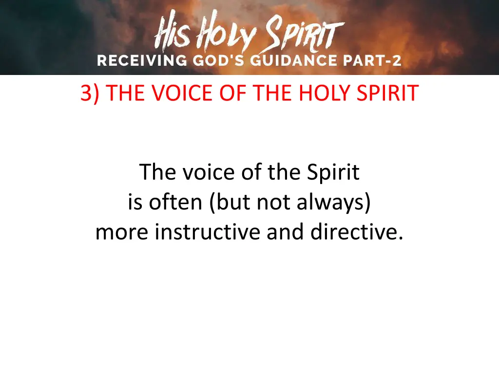 3 the voice of the holy spirit 6