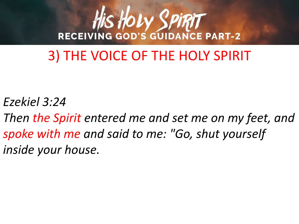 3 the voice of the holy spirit