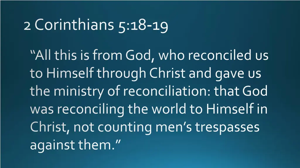 2 corinthians 5 18 19