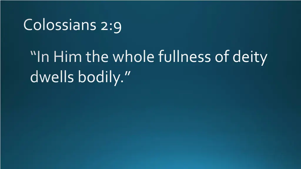 colossians 2 9