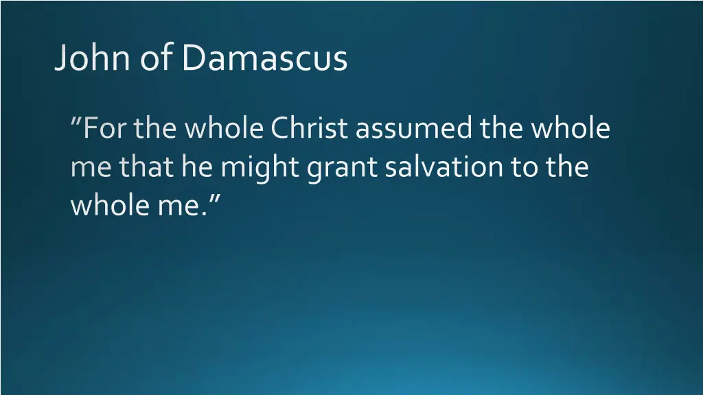 john of damascus