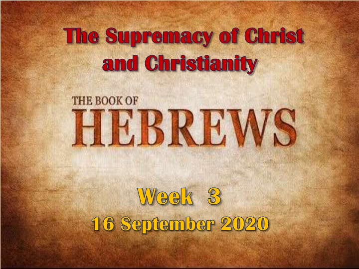 the supremacy of christ the supremacy of christ