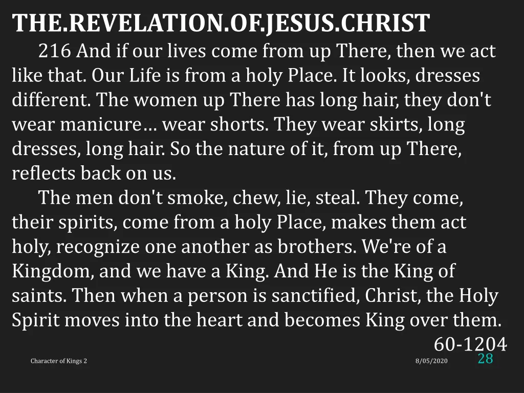 the revelation of jesus christ