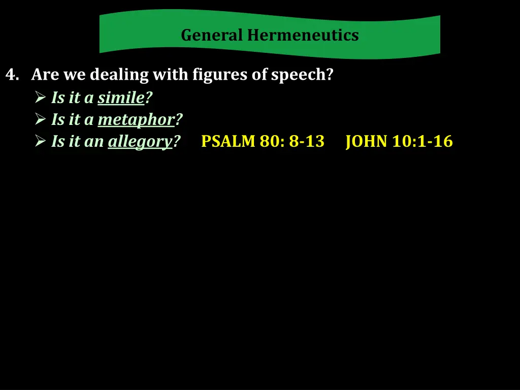 general hermeneutics 2