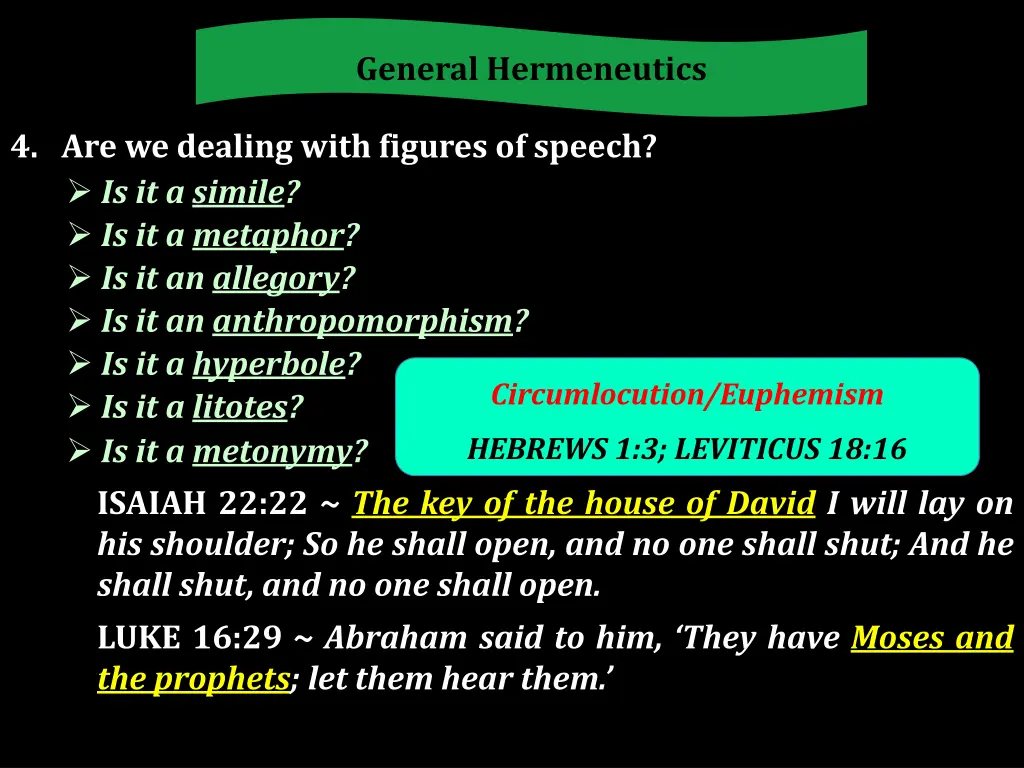 general hermeneutics 6