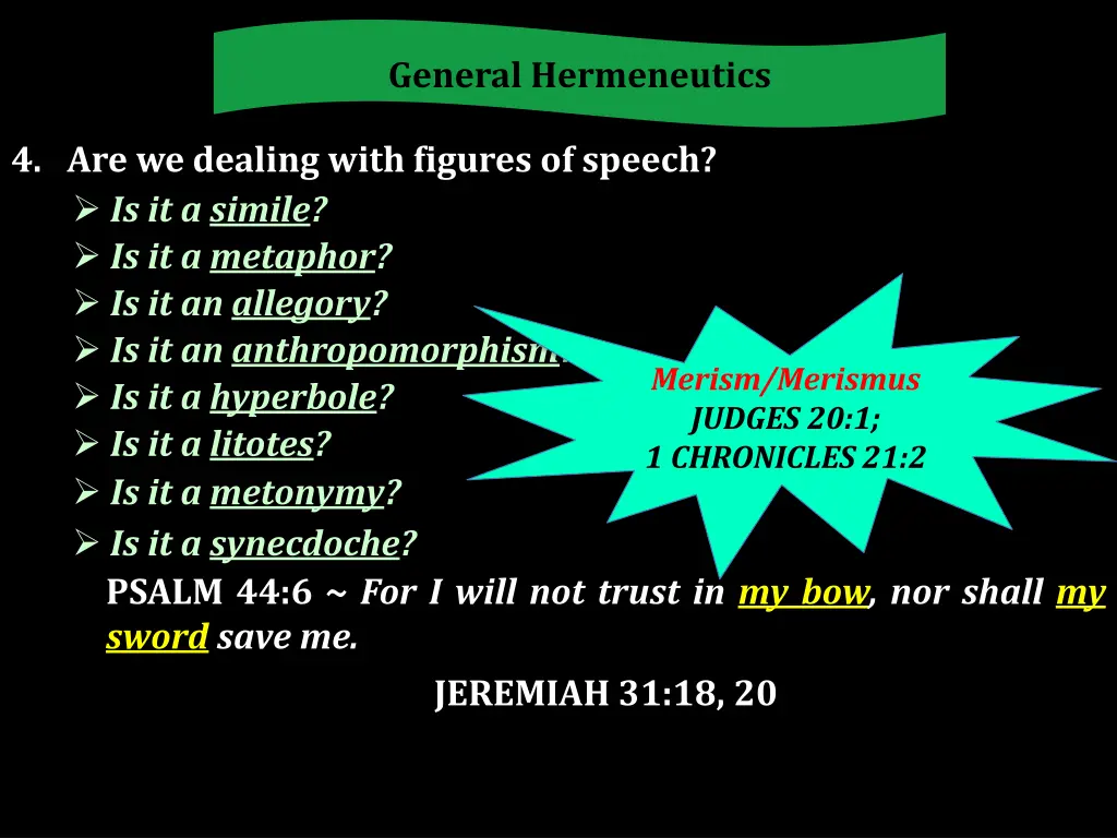 general hermeneutics 7