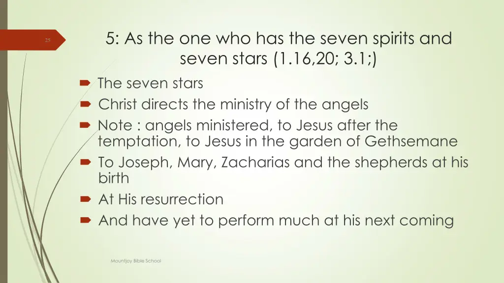 5 as the one who has the seven spirits and seven 2