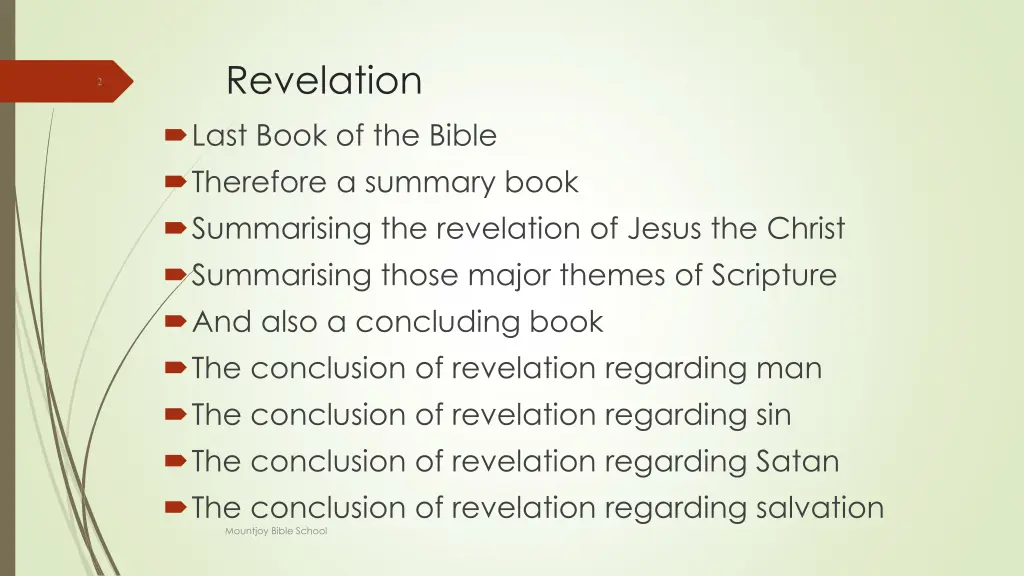 revelation last book of the bible therefore