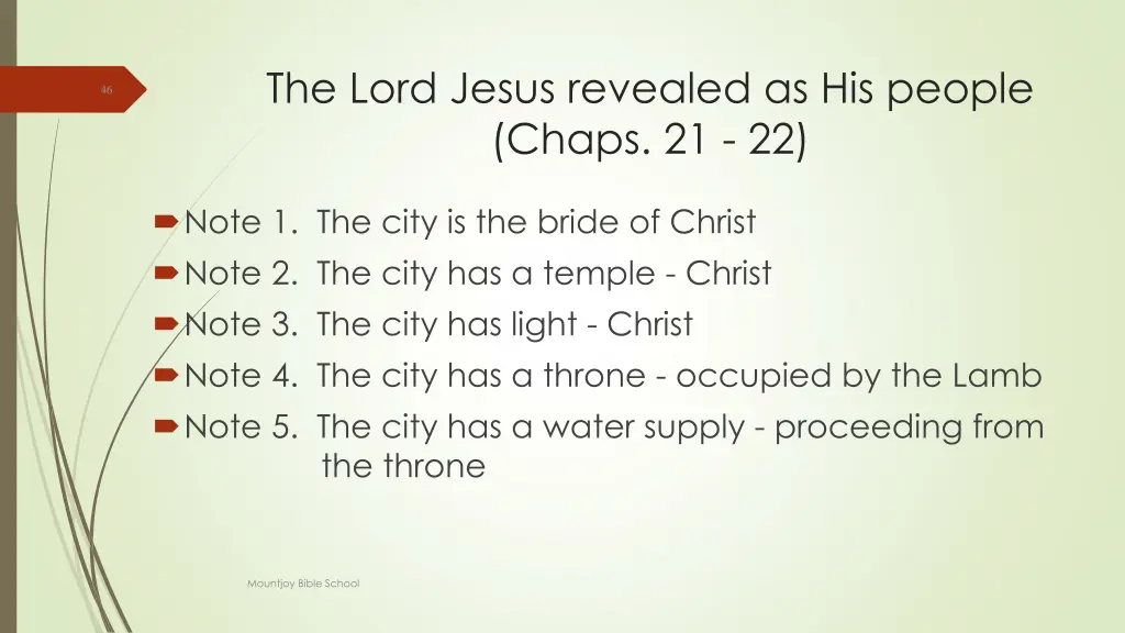 the lord jesus revealed as his people chaps 21 22 3