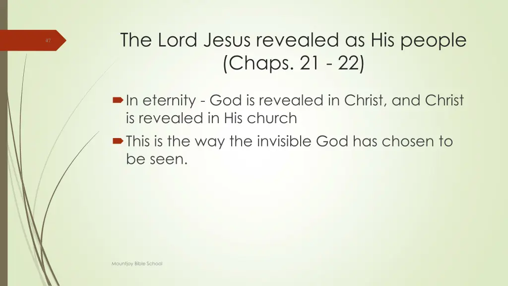 the lord jesus revealed as his people chaps 21 22 4