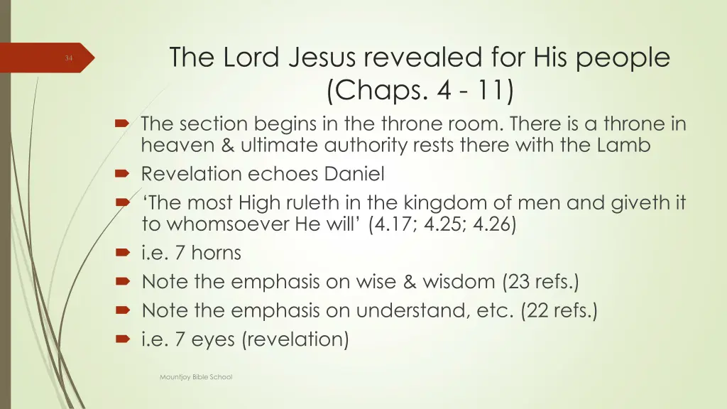 the lord jesus revealed for his people chaps