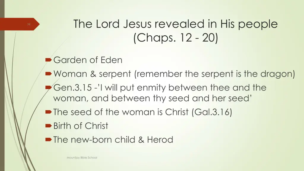 the lord jesus revealed in his people chaps 12 20 2