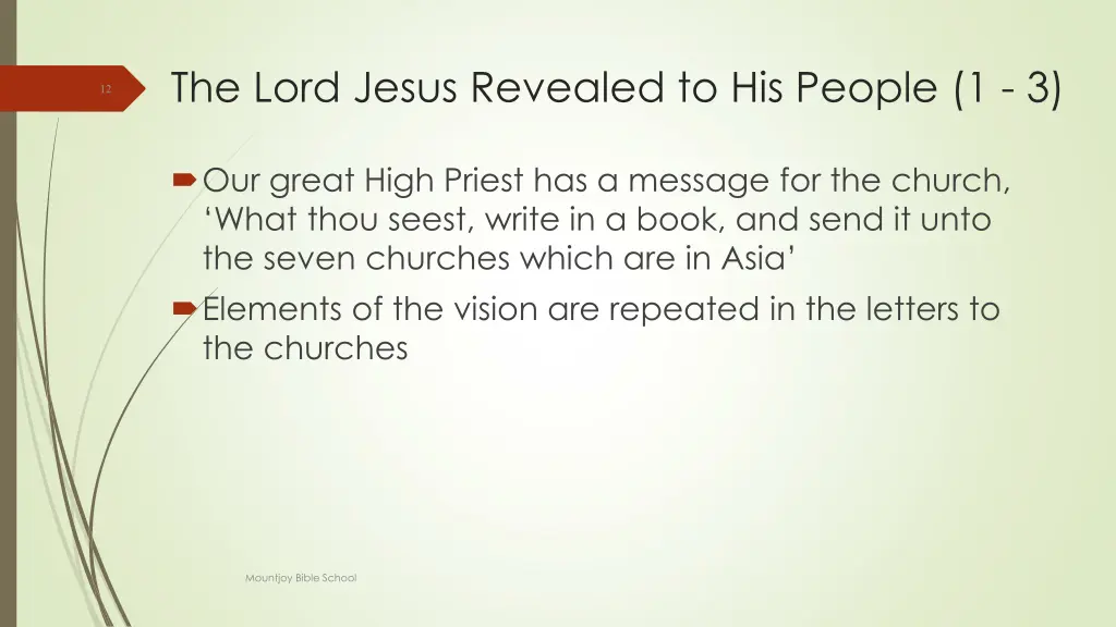 the lord jesus revealed to his people 1 3 2